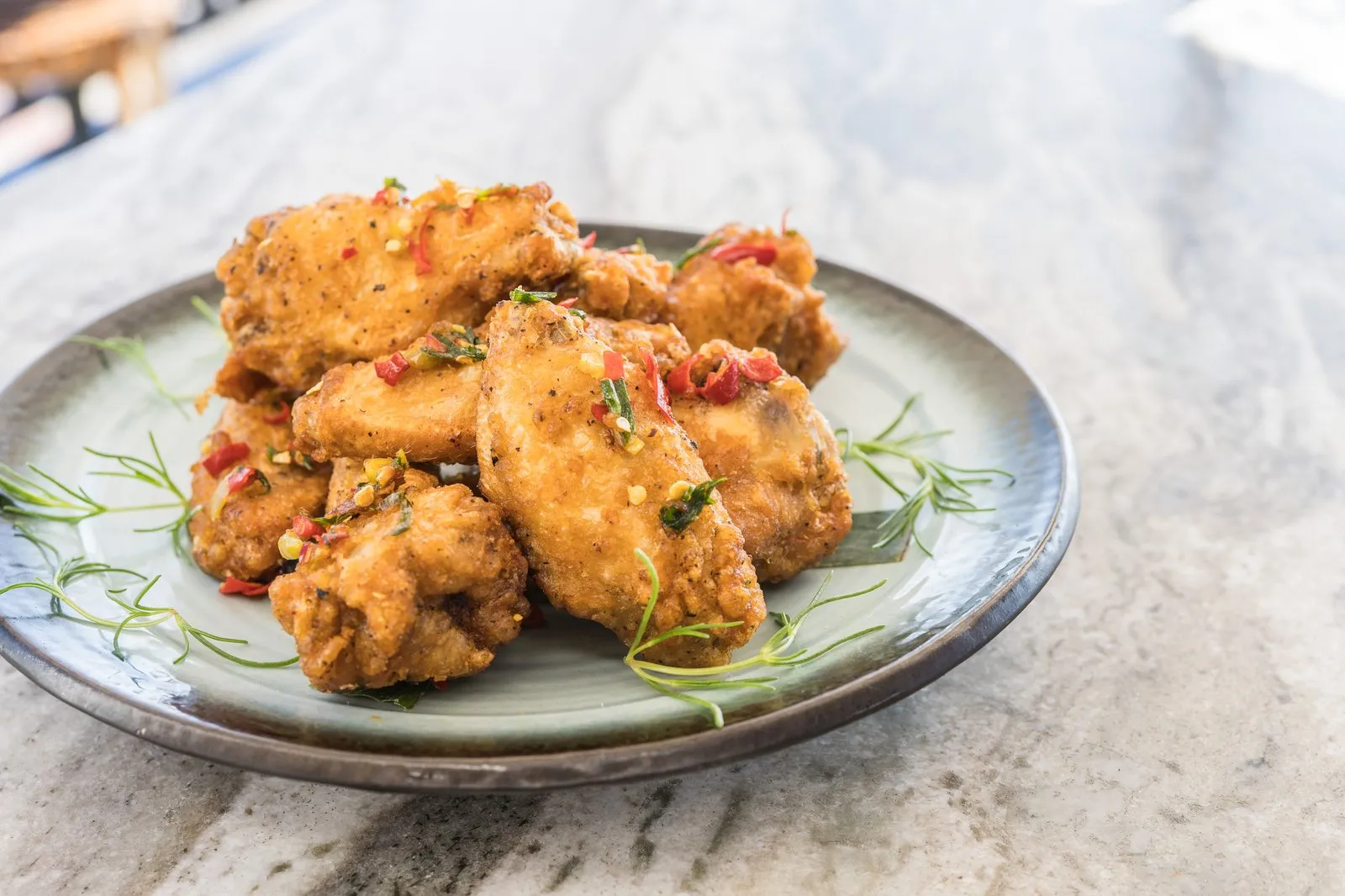 Crispy fried wings at Coco Cabana